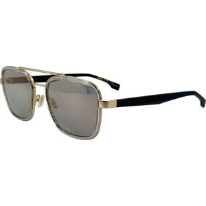 Hugo Boss 1486S Mens Metal Sunglass 02F7WM Warm Gold Grey 54-21 w Gold Mirror